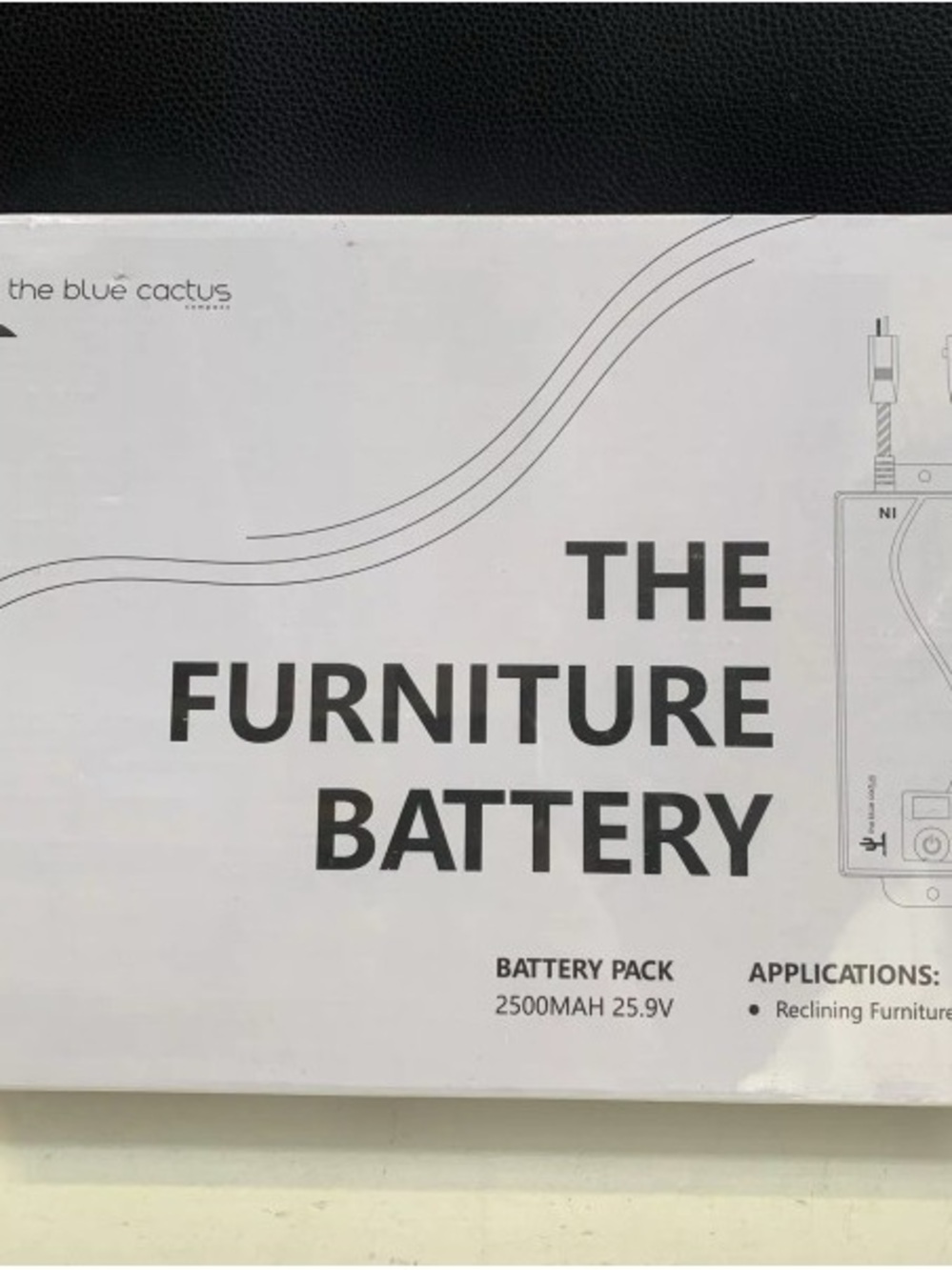 The Blue Cactus White Furniture Battery Pack - 2500mAh 25.9V